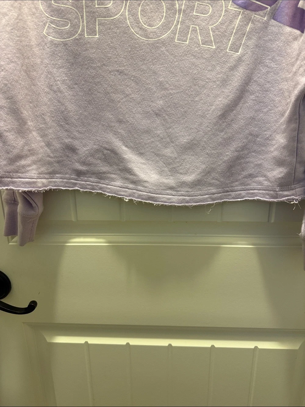 Girls Justice Sport Lavender Logo Cropped Sweatshirt (14/16)